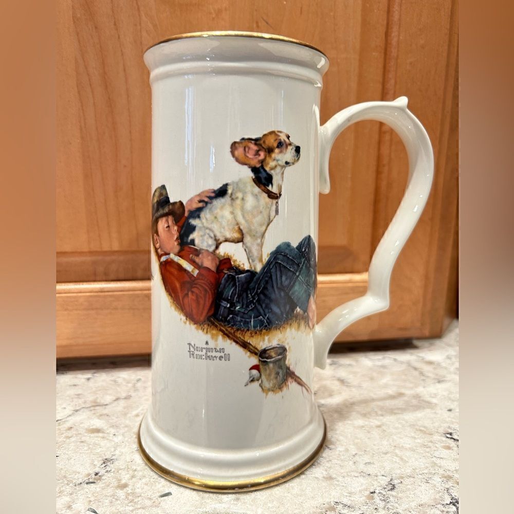 Norman Rockwell Limited Edition Four Seasons 1958 Large Stein/Mug